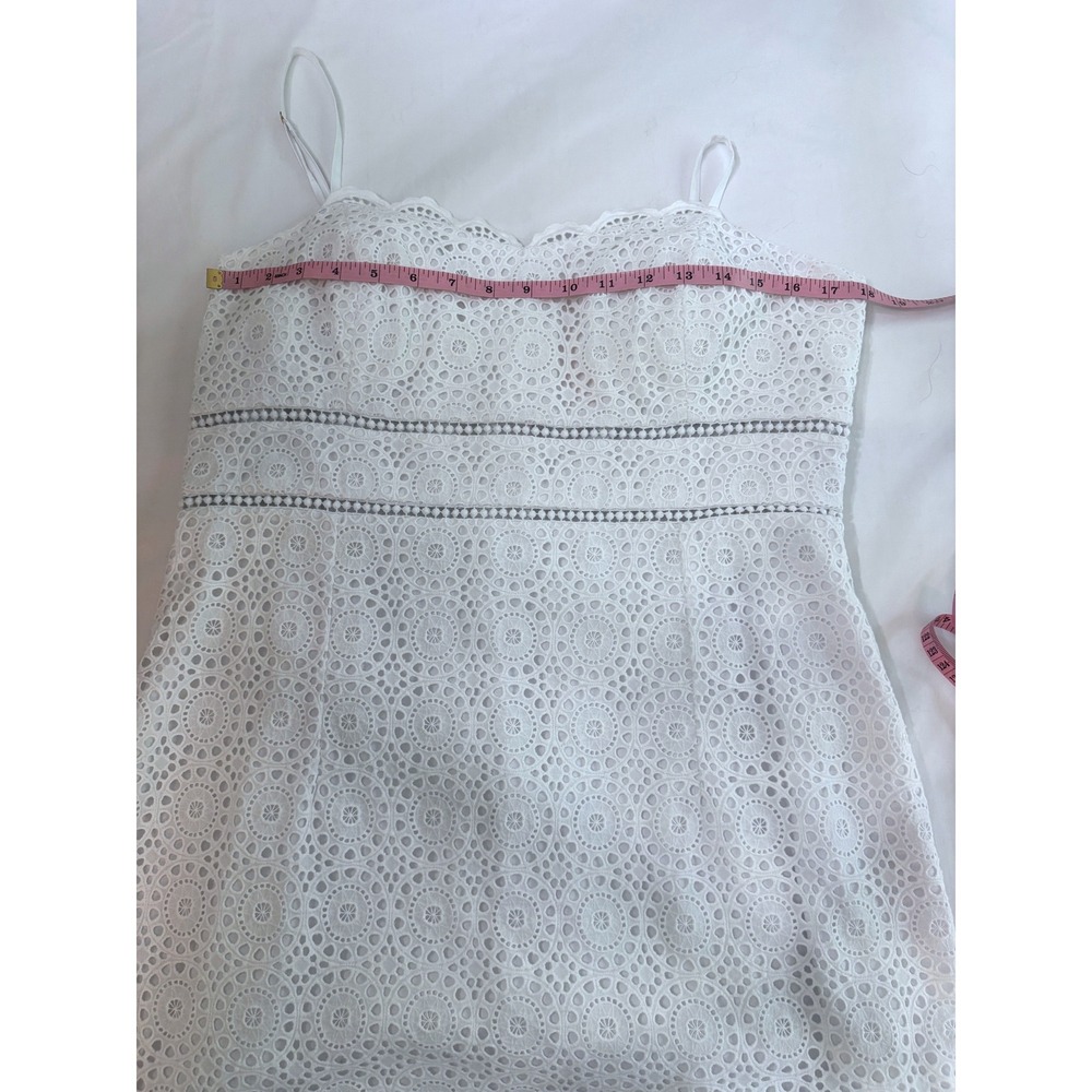Lilly Pulitzer‎ Jaida Sweetheart Dress in Resort White Sand Dollar Eyelet 14 - Picture 6 of 11